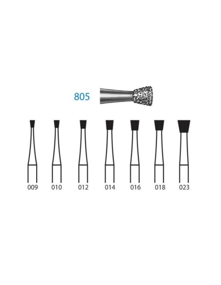 Fresa Diamante 805.314 FG Clínica Cono Invertido 5 uds