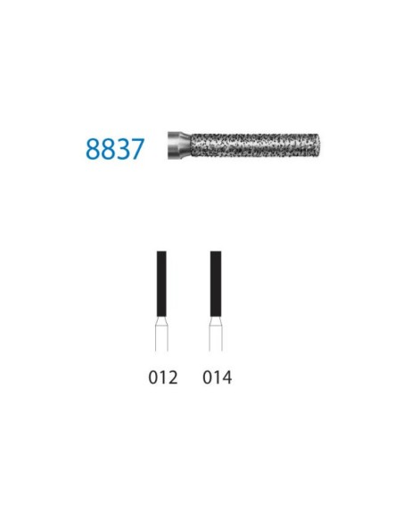 Fresa Diamante 8837.314 FG Clínica Grano Fino 5 uds