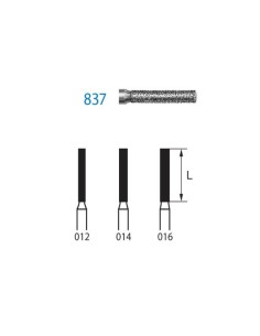 Fresa Diamante 837.314 FG Clínica Paralelo 5 uds