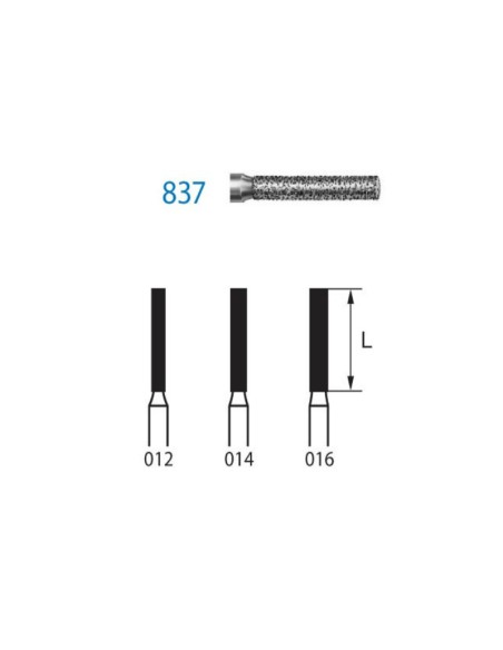 Fresa Diamante 837.314 FG Clínica Paralelo 5 uds