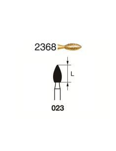 Fresa Diamante FG 2368.314.023 Serie 2000 Clínica Llama 5 uds