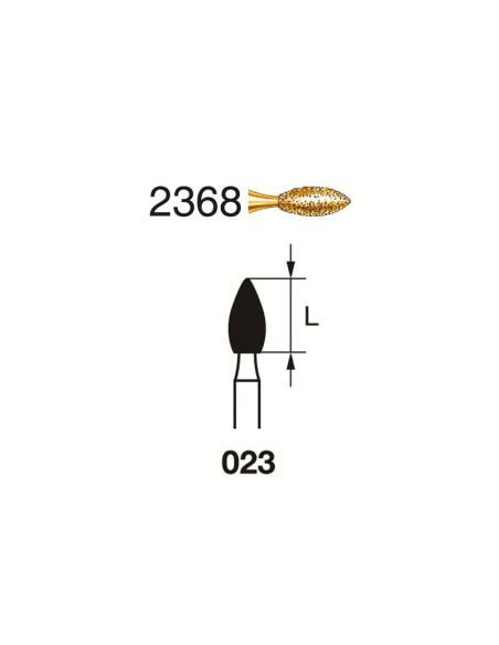 Fresa Diamante FG 2368.314.023 Serie 2000 Clínica Llama 5 uds