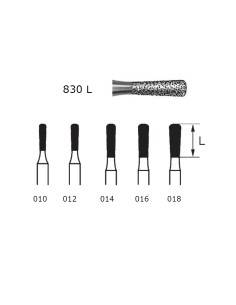 Fresa Diamante Clínica FG 830L.314 Pera Larga 5 uds