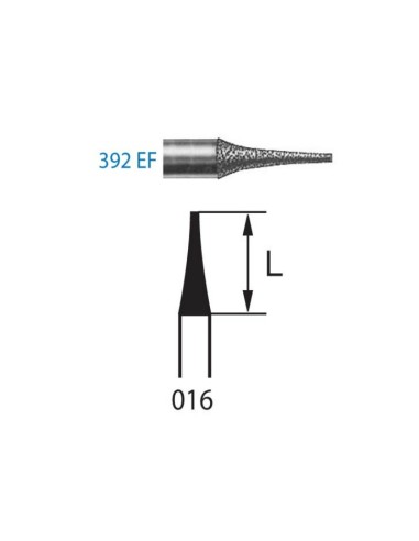 Fresa Diamante 392ef.314.016 Fino Clínica FG 5 uds