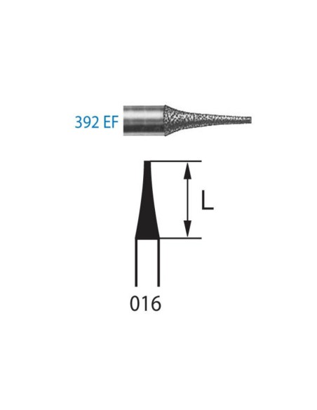 Fresa Diamante 392ef.314.016 Fino Clínica FG 5 uds