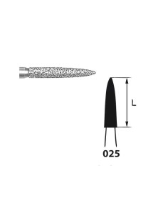 Fresa Diamante 863.104.025 PM Laboratorio Llama 1 unidad