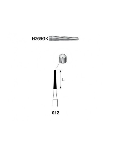 Fresa Ensanchador Carburo H269GK.314.012 FG Clínica 1 ud