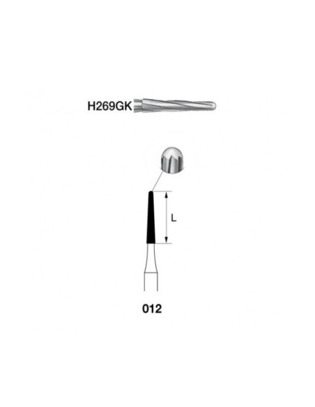 Fresa Ensanchador Carburo H269GK.314.012 FG Clínica 1 ud
