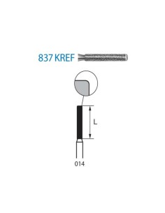 Fresa Diamante 8837KREF.314.014 FG Paralelo Extra Fino Clínica 5 uds