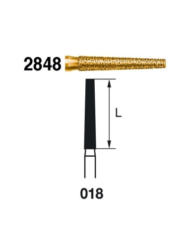 Fresa Diamante FG 2848.314.018 Serie 2000 Clínica 5 uds