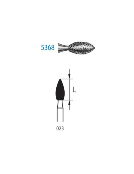 Fresas Diamante 5368.314.023 FG Super Grueso Clínica 5 uds.