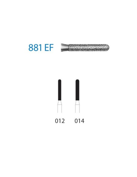 Fresa Diamante 881EF.314 Clínica Extra Fino 5 uds.