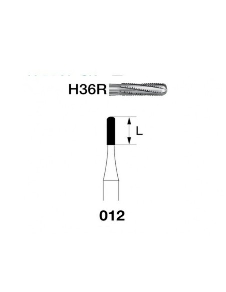 Fresa Carburo H36R.314.012 Clínica 5 unidades