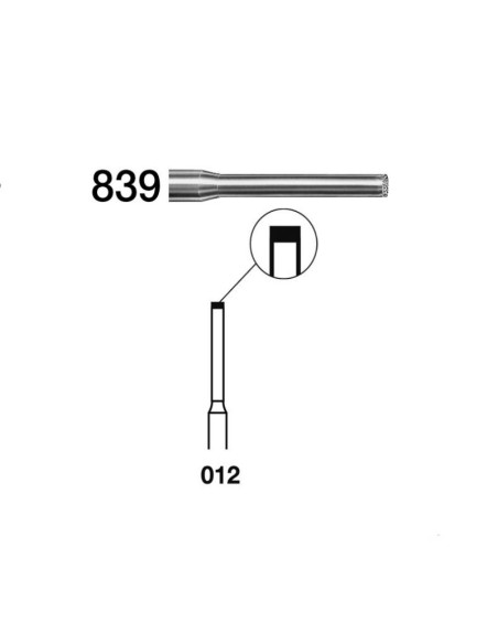 Fresa Diamante 839.314.012 Clínica Turbina 5 uds
