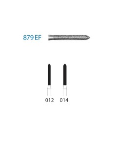 Fresa Diamante 879EF.314 Extra Fino FG Clínica Torpedo 5 uds