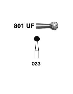 Fresa Diamante Clínica 801UF.314.023 Ultra Fino Redonda 5 uds