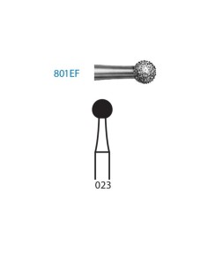 Fresa Diamante Clínica CA 801EF.204.023 Extra Fino Redonda 5 uds