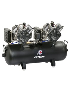 Compresor Tandem 2 Cilindros 2 Secadores de Aire 150L Mod. AC400