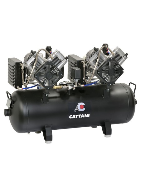 Compresor Tandem 2 Cilindros 2 Secadores de Aire 150L Mod. AC400