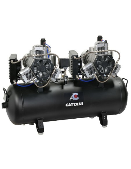 Compresor Tandem 3 Cilindros 2 Secadores de Aire 150L Mod. AC600