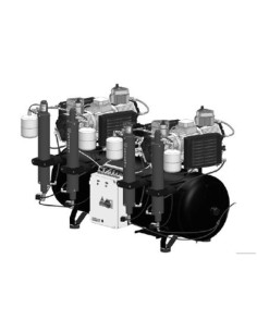 Compresor 6 Cilindros 3 Secadores de aire 300L AC1800