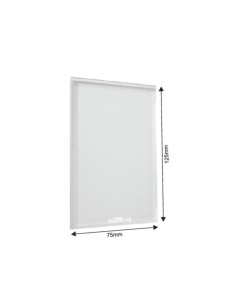 Loseta de Vidrio para Mezclas 125x75mm. 2