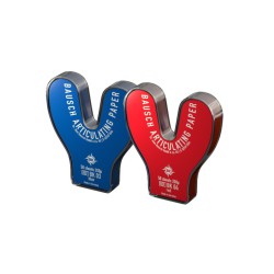 Papel BK 03/BK 04 Azul/Rojo Herradura 0.2mm.