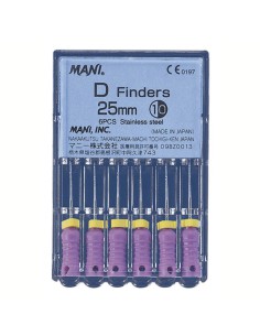 D Finders Limas Manuales para Ampliación Conductos Calcificados 25mm Mani