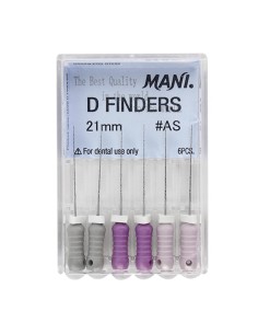 D Finders Limas Manuales para Ampliación Conductos Calcificados 25mm Mani