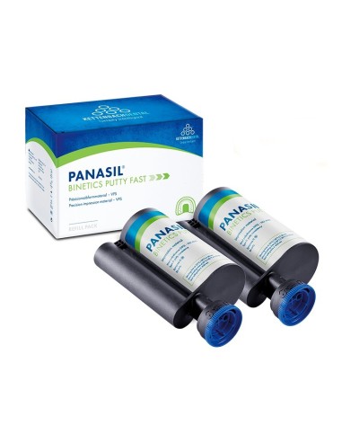 Panasil Binetics Putty Fast Silicona Adición 2 Cartuchos 380ml Reposición Kettenbach