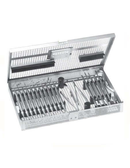 Set Cirugía Plástica Perio 19 instrumentos y Caja de Esterilización  Deve Med