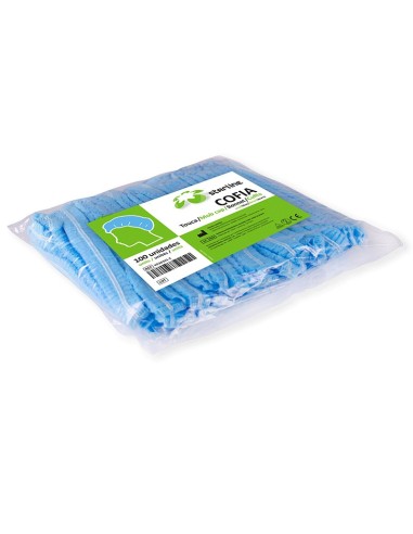 Cofia Elástica 50cm Azul 100 uds Starline