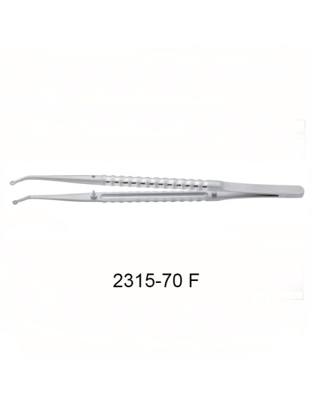 2315-70 F - Pinza para sutura y membrana - micro - 17, cm - curva