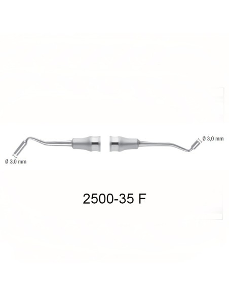 2500-35 F - Instrumento universal Biehler 17,1 cm Deve Med