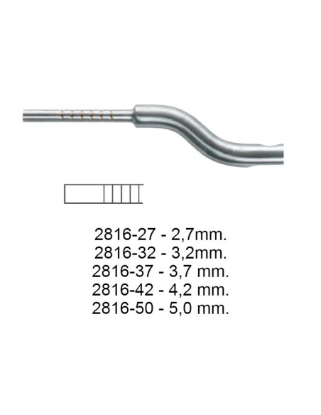 2816 compactadores óseos, bayoneta, planos Deve Med