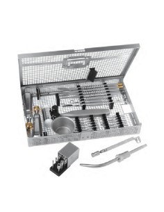 Set Instrumental Injerto Óseo 24 piezas con Caja de Esterilización Deve Med