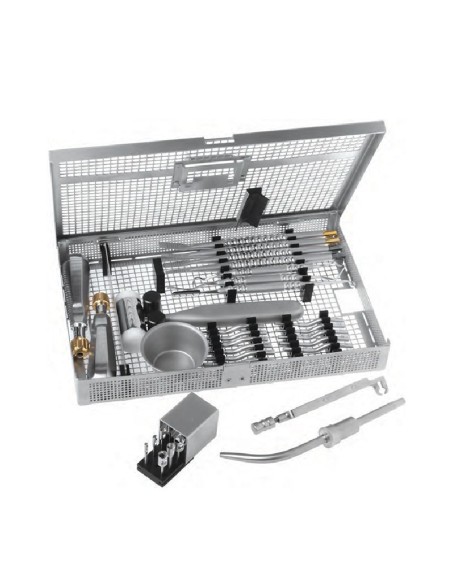 Set Instrumental Injerto Óseo 24 piezas con Caja de Esterilización Deve Med