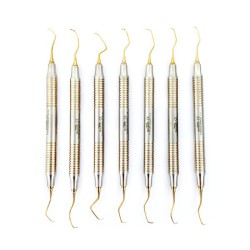 Juego de 7 Curetas Gracey de Titanio