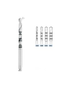 Fresa Cerámica Ceradrill K210L20 CA Tallo Largo Implantes 1 unidad Komet