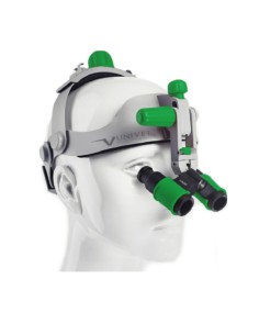 Casco Binocular Flip-Up Lupa Prismáticos Headgear Univet