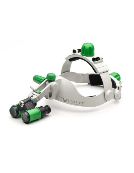 Casco Binocular Flip-Up Lupa Prismáticos Headgear Univet