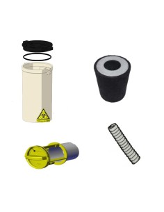 Kit Mantenimiento Anual Aspiración Cattani Turbo Smart con Separador y Filtro H14