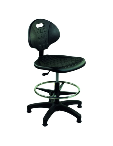 Silla Puesto de Trabajo 66cm con Apoyapies sin Ruedas Mestra