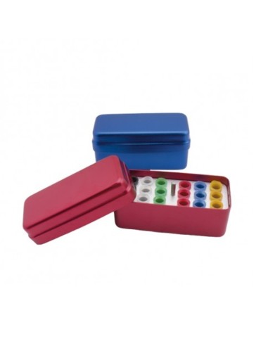 Caja de Desinfección de Conos de Gutapercha 18 Hoyos Bader