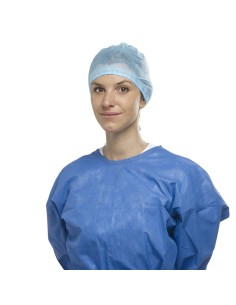 Gorro Quirúrgico Azul Desechables con Lazo 100 uds Alle Dental