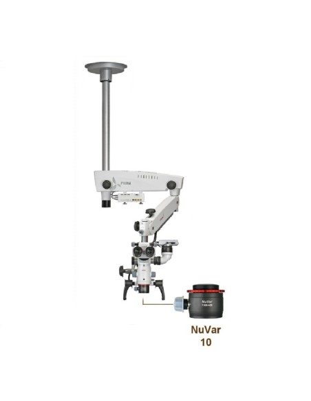 Microscopio Dental PRIMA DNT Premium Nuvar 10 Soporte Techo Labomed