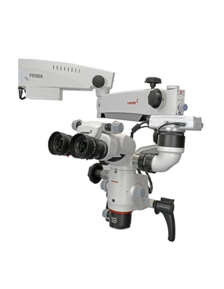 Microscopio Dental PRIMA DNT Premium Nuvar 10 Soporte Techo Labomed