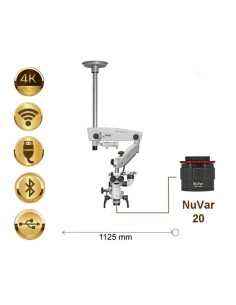 Microscopio Dental PRIMA DNT Premium Nuvar 20 Montaje a Techo Labomed 2