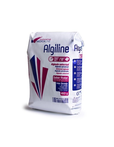 Alginato Algiline Fast Set para Impresión Naranja Sabor Frutas 