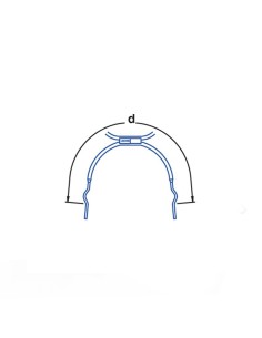 Arco Extraoral 045 con Loops Largo Acero Inox 1 unidad Leone 2